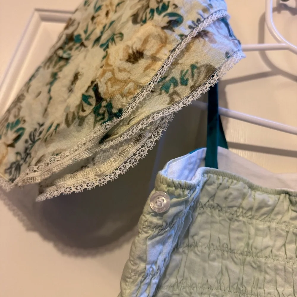 Well Dressed Wolf 2T Girls Silk Blend Floral Fairy Dress Teal Bloomers, Arm Caps